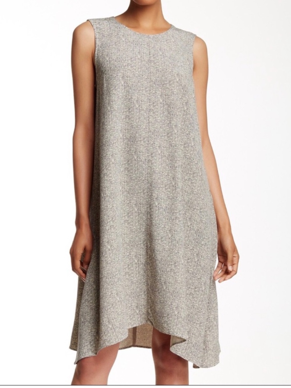 Eileen Fisher Women’s Broken Chevron Tencel Viscose Dress Size Small StyleF5BCR